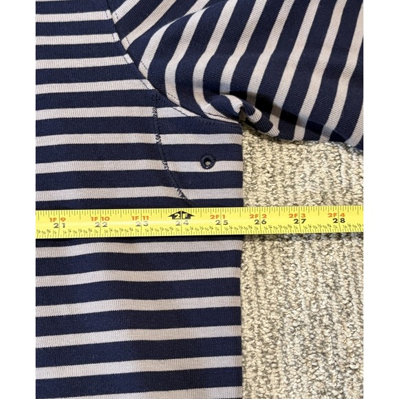 J.Crew Oarsman Quarter Zip Pullover Sweater Men 2XLT Blue Gray Breathable Cotton - Picture 4 of 6